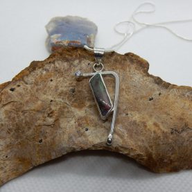 Solid Australian Boulder Opal Pendant by Michael Ibanes