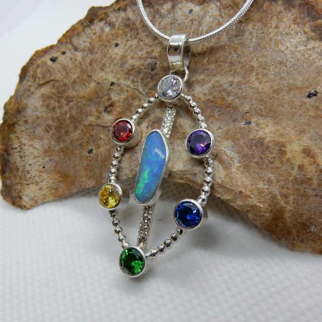 Chakry Style Opal Pendant