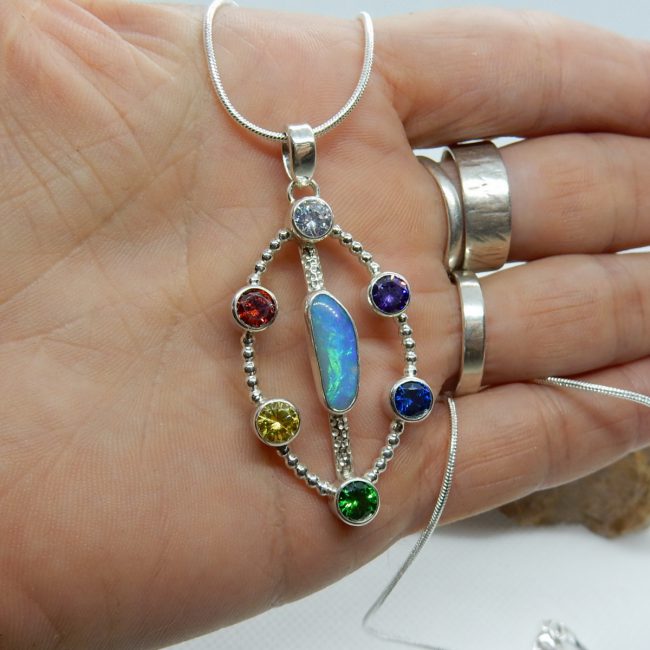 Chakry Style Opal Pendant